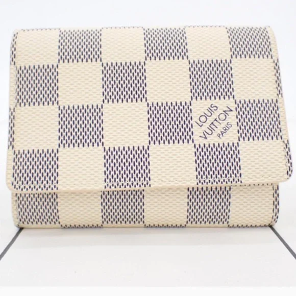 Authentic Louis Vuitton Damier Azur Flap Card Case - Picture 1 of 8